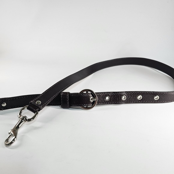 Coach Accessories - Vtg Coach Leather Purse Strap Brown Chrome Hardware Round Buckle Replacement